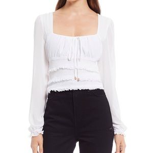 Free People Lolita Top in White